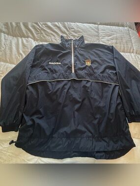 Vintage Aston Villa Diadora Soccer Pullover Windbreaker Jacket XL